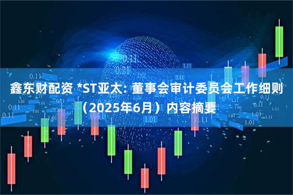 鑫东财配资 *ST亚太: 董事会审计委员会工作细则（2025年6月）内容摘要
